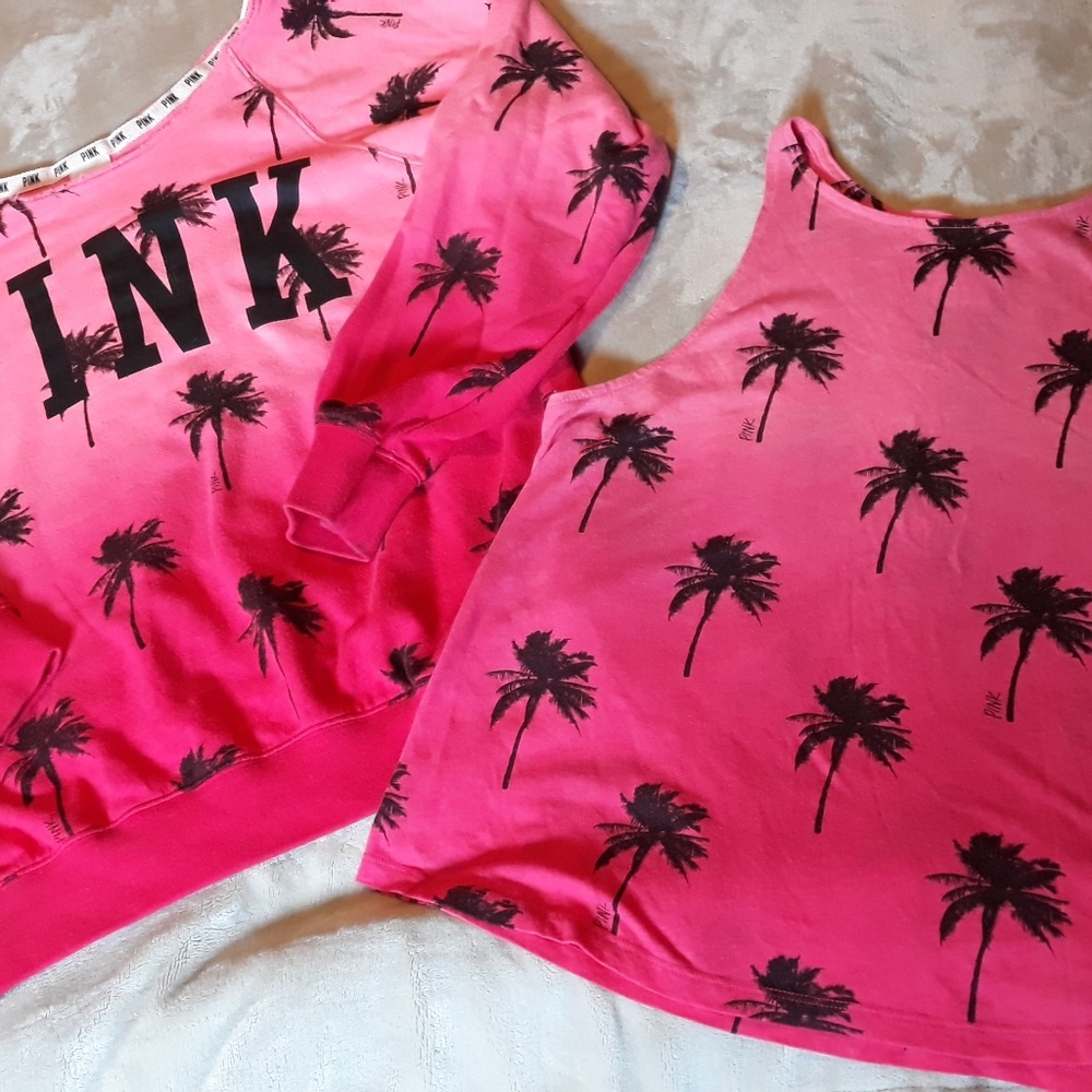 Slouchy crew and tank top set